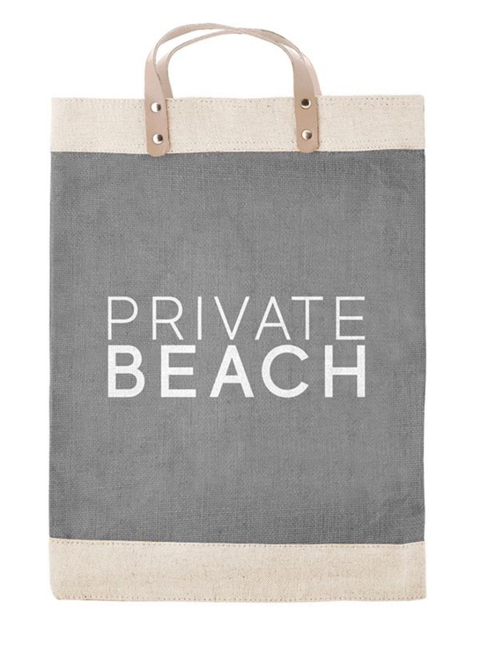 Private Beach 🏝️ Large Tall Market Tote New Hold Everything Santa Barbara Design